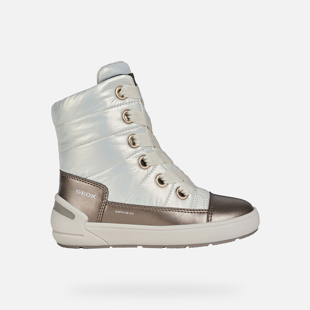 Geox Kiz Çocuk Ankle Bot Beyaz - Sleigh Abx - QUY-120836